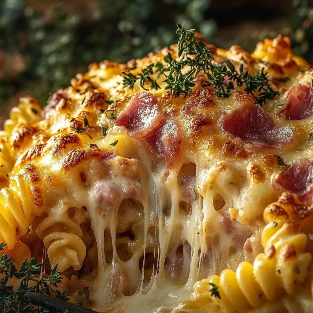 Remiger Nudelauflauf mit Schinken