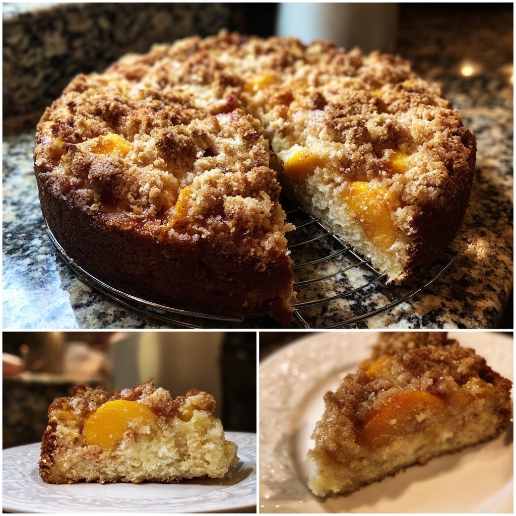 Streuselkuchen Mit Pfirsich