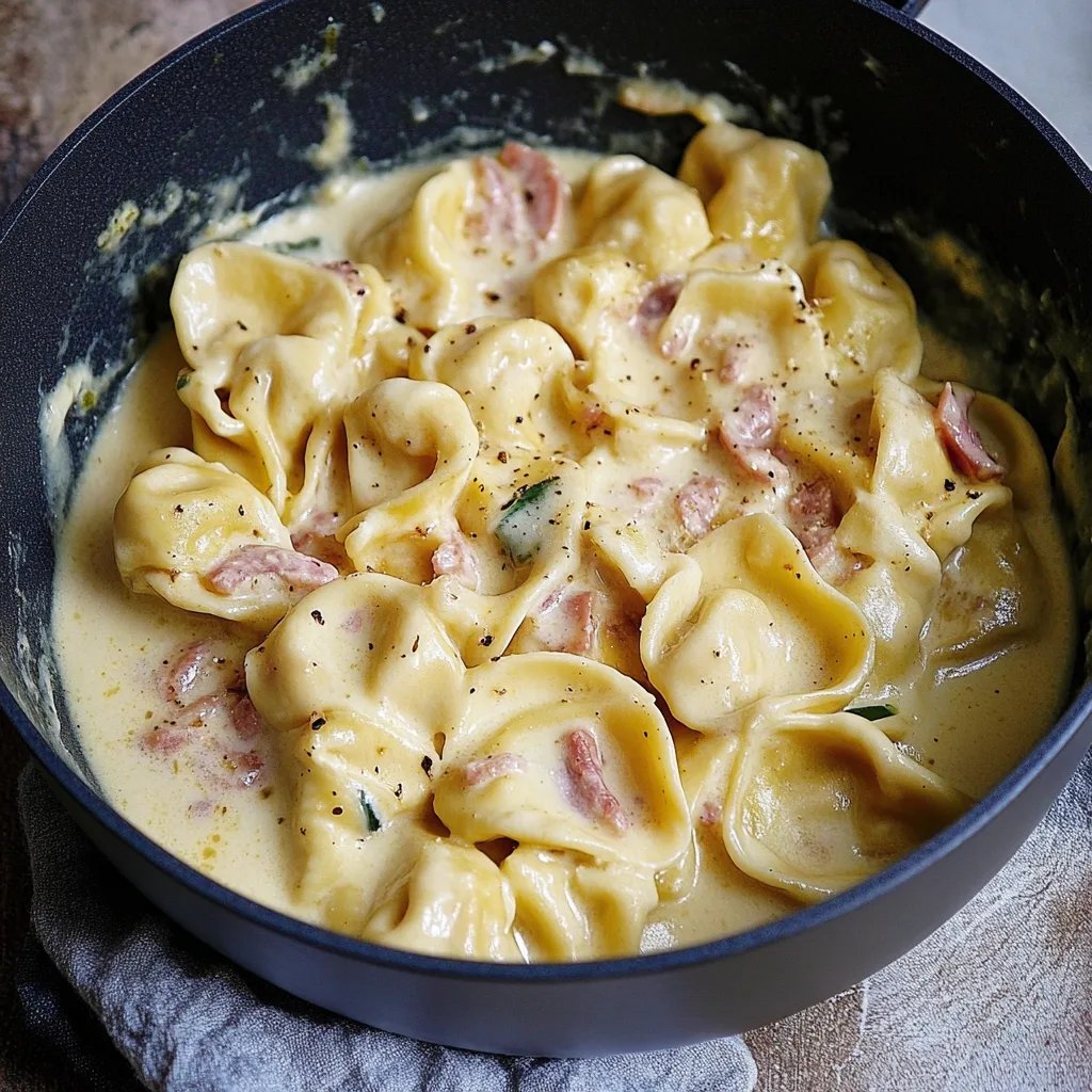 Tortellini mit Schinken-Sahne-Soße