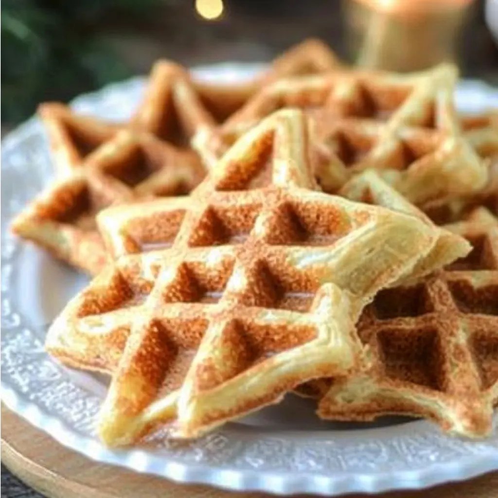 Spekulatius-Waffeln zu Weihnachten