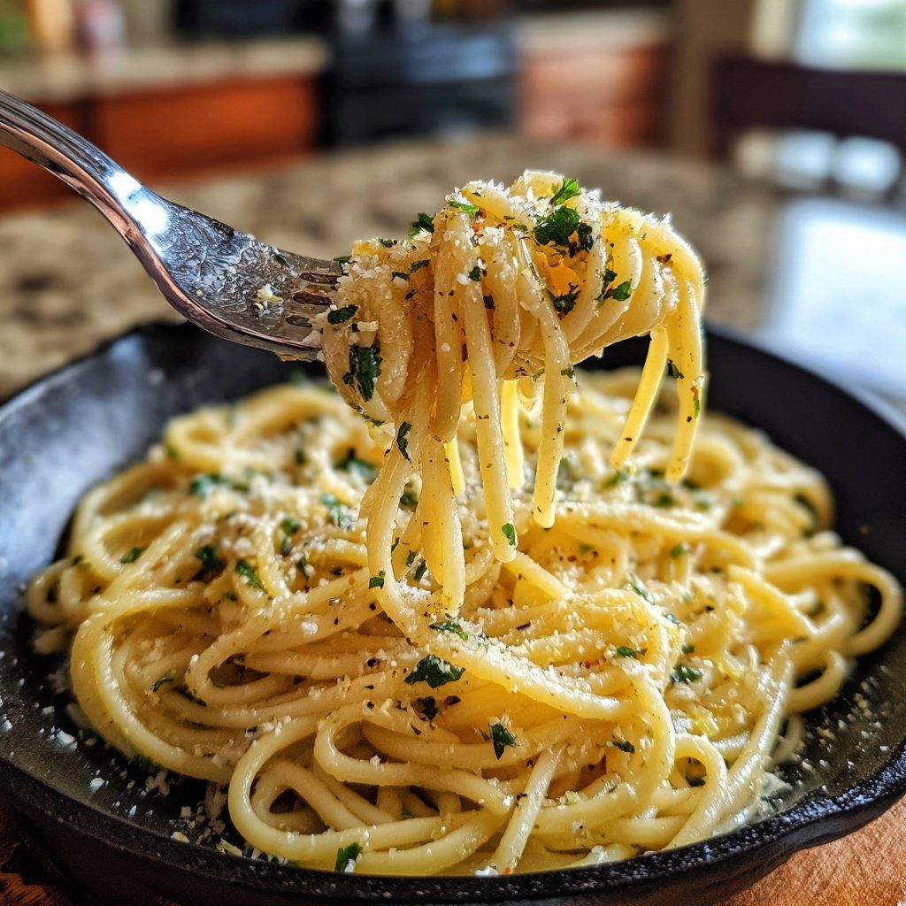 Schnell & Einfach 15-Minuten Knoblauchpasta