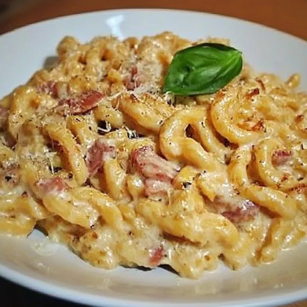 Schmand - Schinken Nudeln